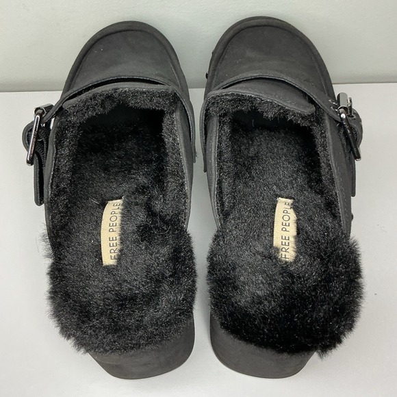 Free People Anya Suede Clogs Mules Womens Size 9 Retro Modern Boho Cottagcore - Picture 6 of 8
